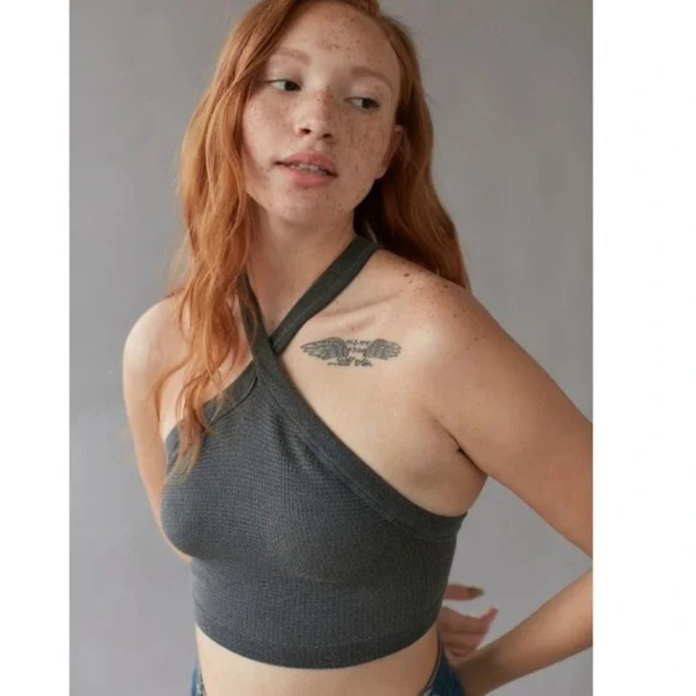 UO Out From Under Emilia Y-Neck Bra Top